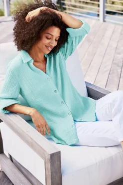 Best Addison Gauze Big Shirt Tops