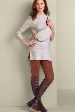 Alena Cable Sweater Tunic Tops|Sweaters & Cardigans