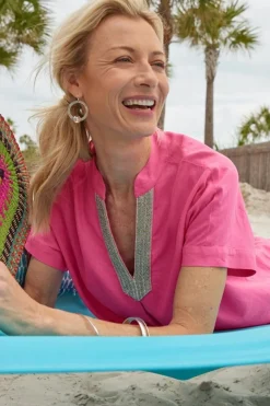 Sale Annalise Linen Blend Tunic Tops|Tunics & Leggings