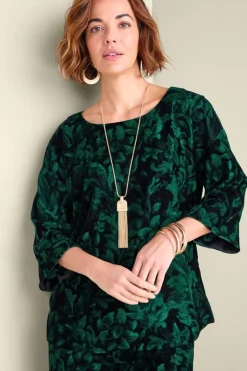 Clearance Aria Velvet Top Tops