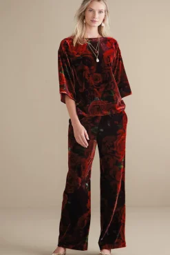 Clearance Aria Velvet Top Tops