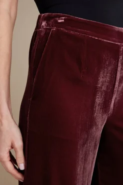 New Aria Velvet Wide Leg Pants Pants
