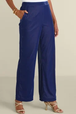 New Aria Velvet Wide Leg Pants Pants