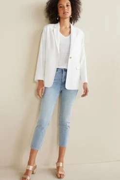 Aubrey Linen Slub Tee Tops