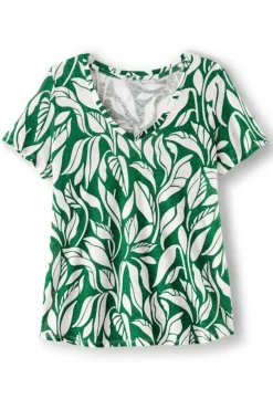 Aubrey Linen Slub Tee Tops