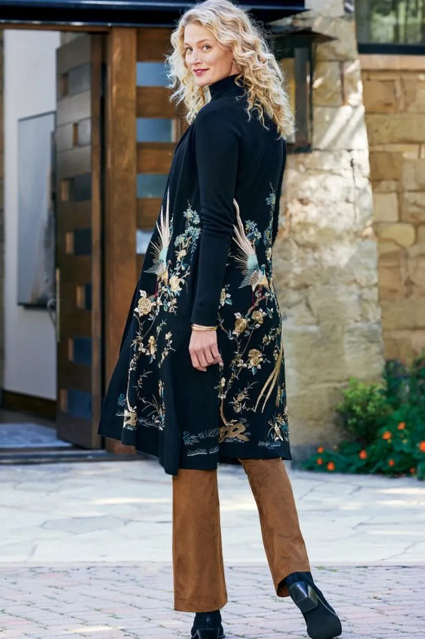 Outlet Ava Embroidered Cardigan Sweaters & Cardigans