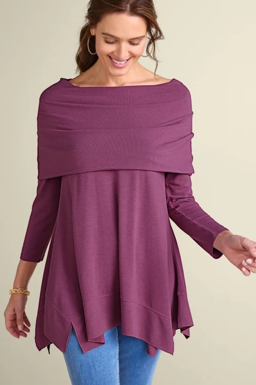 Hot B'call Knit Tunic Tops