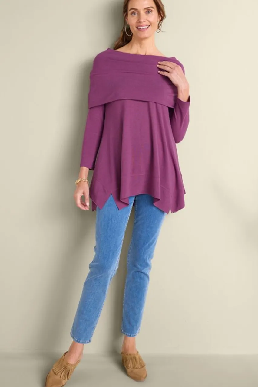 Hot B'call Knit Tunic Tops