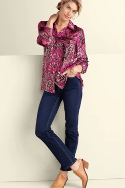 Bellarosa Velvet Tunic Tops