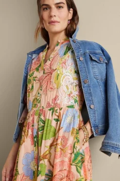 New Bellicia Embroidered Midi Dress Dresses