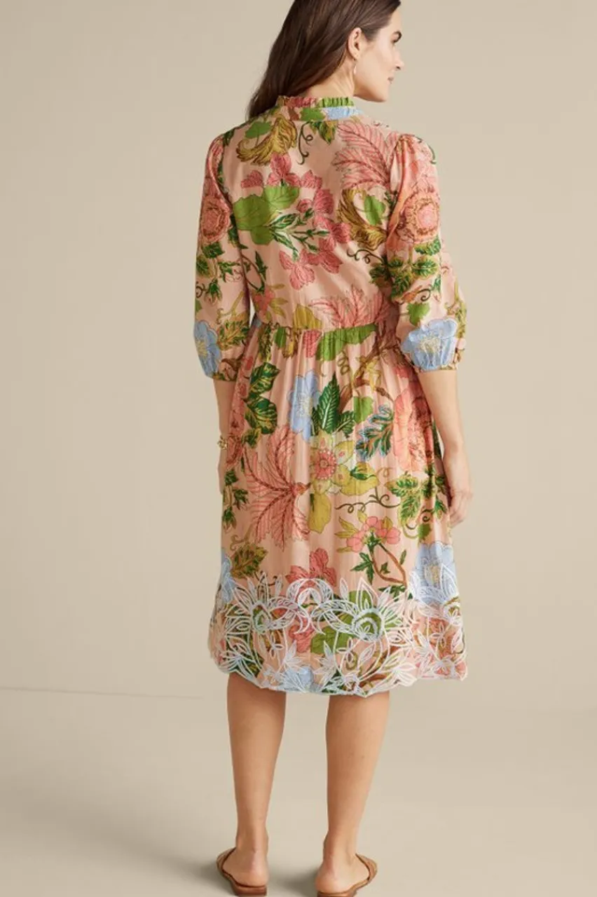 New Bellicia Embroidered Midi Dress Dresses