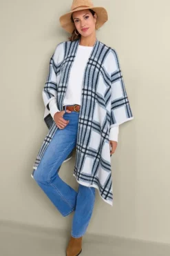 Clearance Braunwyn Plaid Wrap Scarves & Wraps