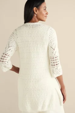 Hot Calistoga Pointelle Cardigan Tops|Sweaters & Cardigans