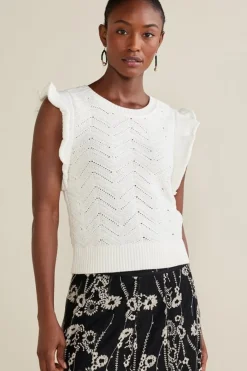 New Celina Flutter Sleeve Sweater Tops|Sweaters & Cardigans