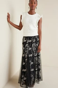 New Celina Flutter Sleeve Sweater Tops|Sweaters & Cardigans