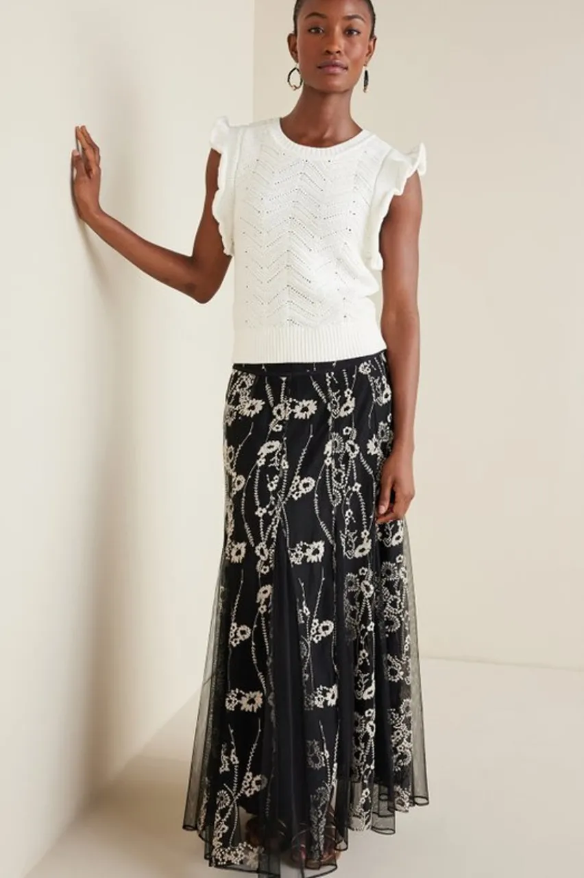 New Celina Flutter Sleeve Sweater Tops|Sweaters & Cardigans