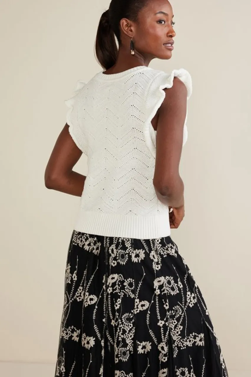 New Celina Flutter Sleeve Sweater Tops|Sweaters & Cardigans