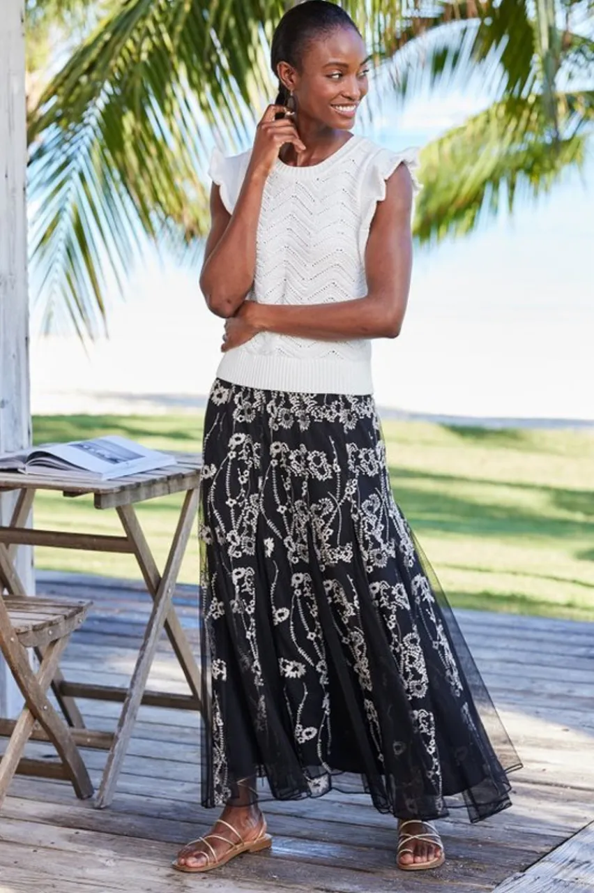 New Celina Flutter Sleeve Sweater Tops|Sweaters & Cardigans