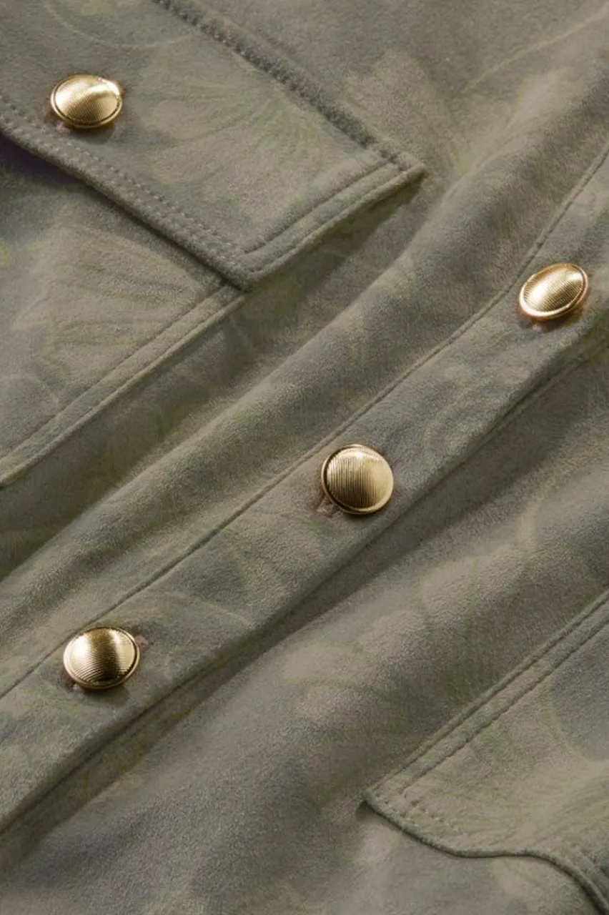 Discount Charine Faux Suede Tunic Tops