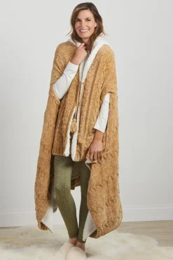 Hot Chenille Sherpa Wearable Throw Sleepwear & Lounge|Scarves & Wraps
