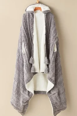 Hot Chenille Sherpa Wearable Throw Sleepwear & Lounge|Scarves & Wraps