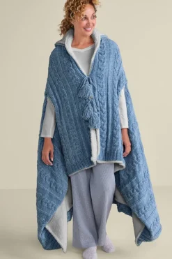 Hot Chenille Sherpa Wearable Throw Sleepwear & Lounge|Scarves & Wraps