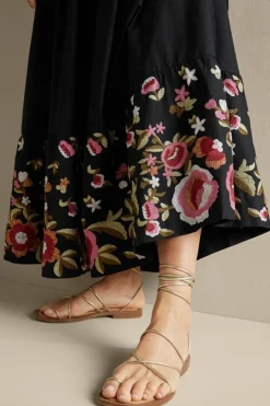 Best Cindi Embroidered Maxi Skirt Skirts