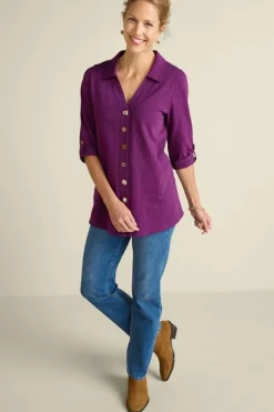 Danielle 3/4 Sleeve Tunic Tops|Tunics & Leggings