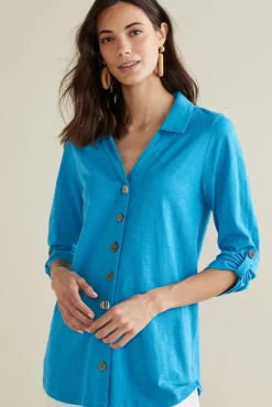 Danielle 3/4 Sleeve Tunic Tops|Tunics & Leggings