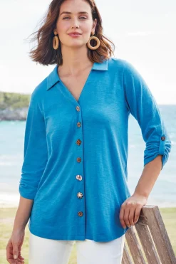 Danielle 3/4 Sleeve Tunic Tops|Tunics & Leggings