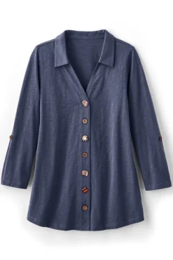 Danielle 3/4 Sleeve Tunic Tops|Tunics & Leggings