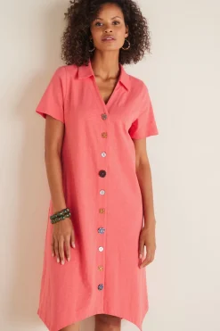 Best Danielle Button Dress Dresses