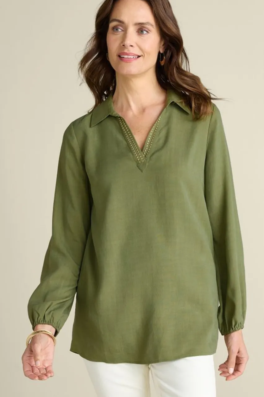 Best Delaine Tencel™ Tunic Tops