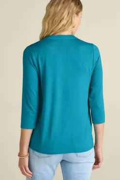 Hot Delsie Embroidered Top Tops