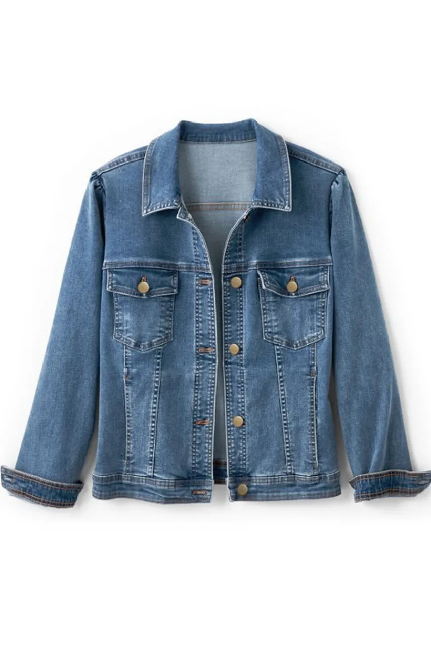Outlet Diana Shapely Denim Jacket Toppers|Jackets & Coats