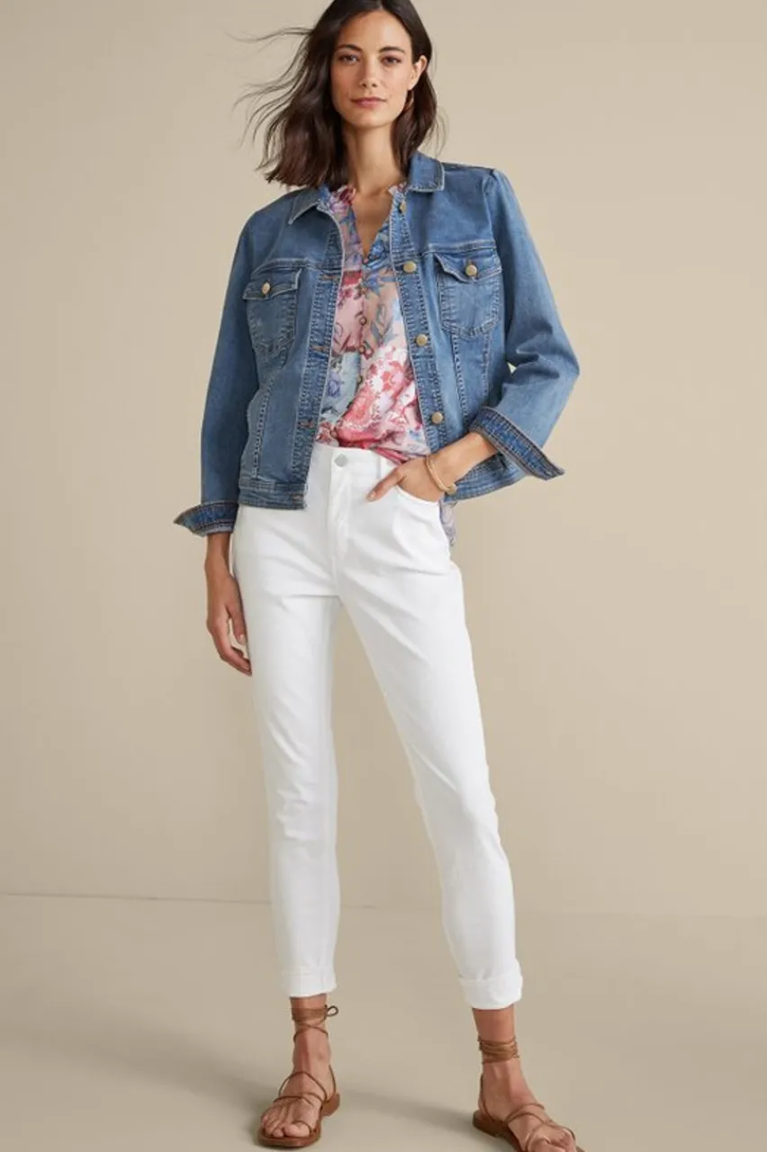 Outlet Diana Shapely Denim Jacket Toppers|Jackets & Coats