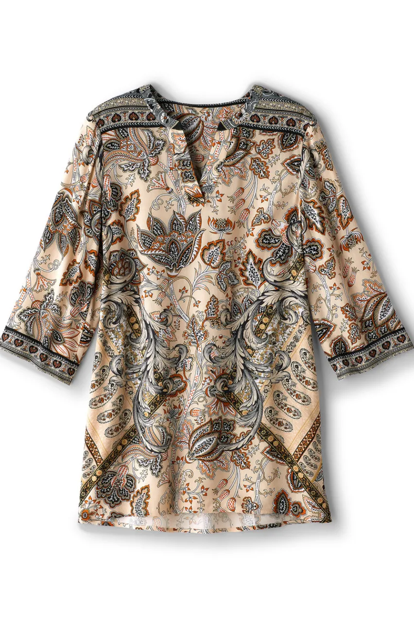 Discount Dona 3/4 Sleeve Tunic Tops