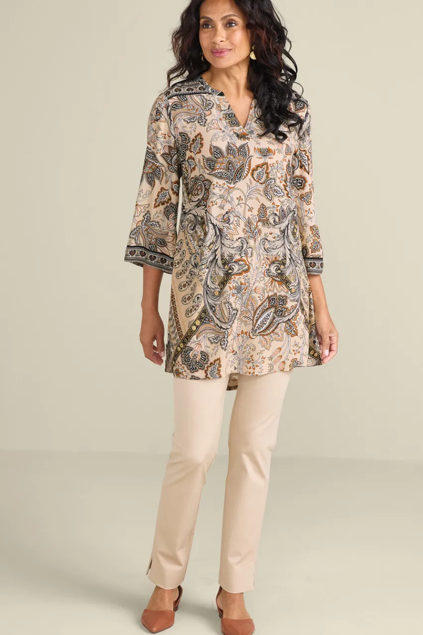 Discount Dona 3/4 Sleeve Tunic Tops