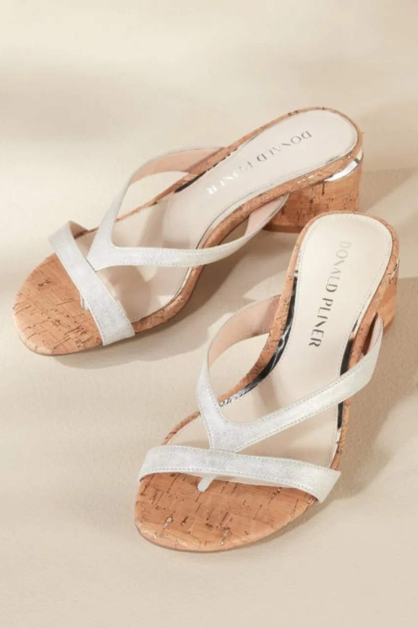 Best Donald Pliner Mida Cork Heel Slide Shoes
