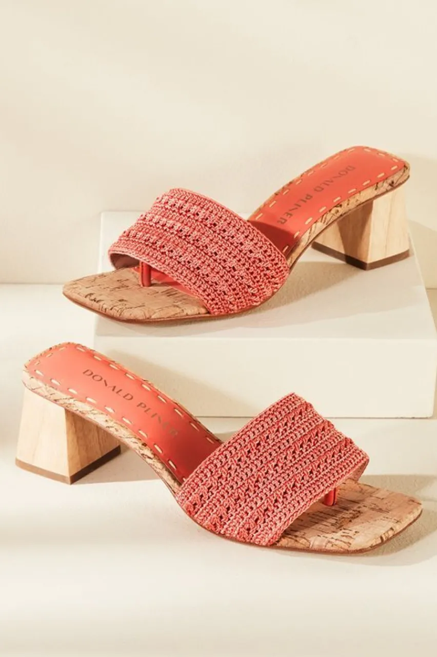 Discount Donald Pliner Nayla Crochet Slide Shoes