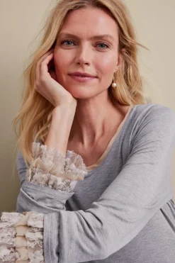 Hot Ella Lace Top Tops