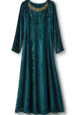 Outlet Emaline Velvet Burnout Maxi Dress Dresses