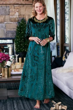 Outlet Emaline Velvet Burnout Maxi Dress Dresses