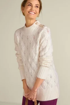 Outlet Ensley Button Sweater Tunic Tops|Sweaters & Cardigans
