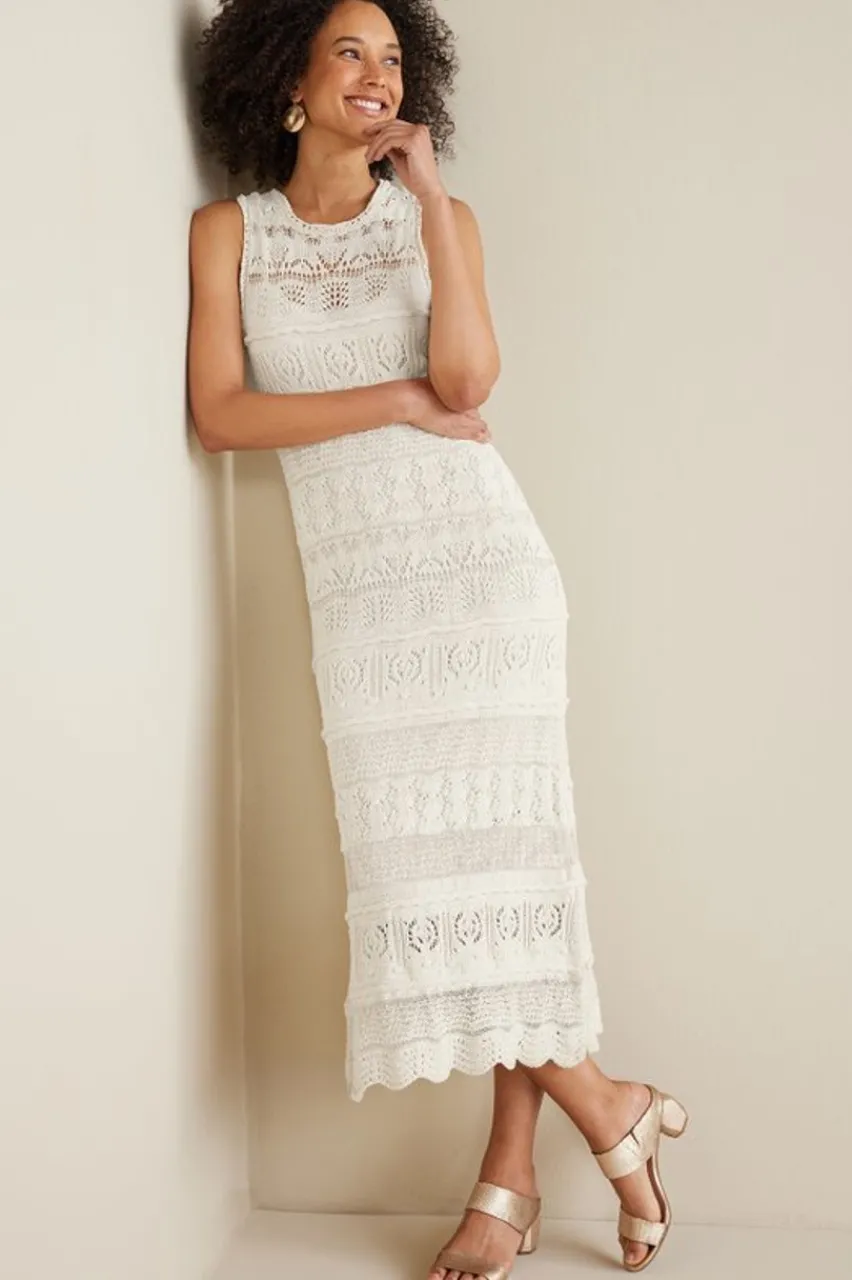 Erica Crochet Midi Dress Dresses