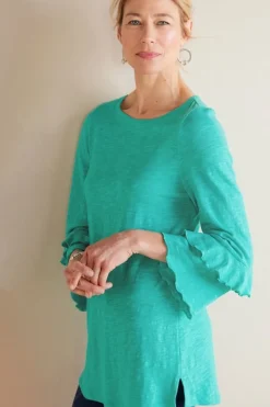 Sale Erin Linen Blend Tunic Tops
