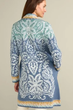 Outlet Ezer Jacquard Duster Tops|Sweaters & Cardigans