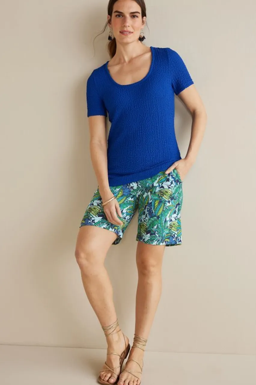 Flavia Linen Blend Shorts Pants|Shorts