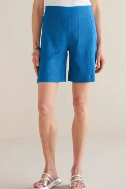 Flavia Linen Blend Shorts Pants|Shorts
