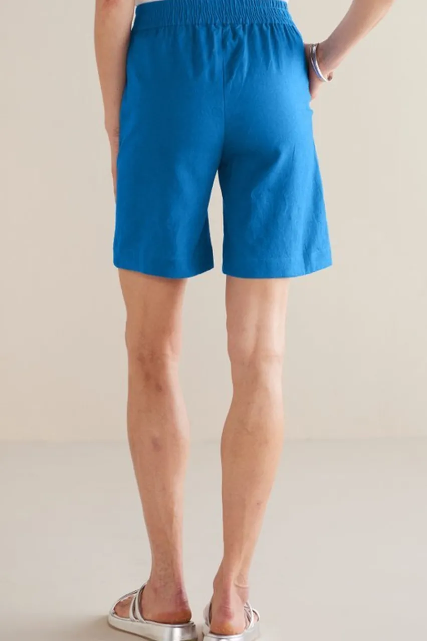 Flavia Linen Blend Shorts Pants|Shorts